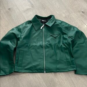 Fashion Nova Green Bomber Jacket